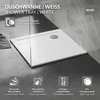 Pojemnik prysznicowy LuxeBath, 80x80 cm, biały, z kompletem Podgląd zdjęcia produktu 2