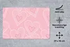 MuchoWow® Mauspad Mousepad Herzen - Muster - Rosa 27x18 cm Produktbild-Vorschau 3