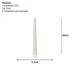 LED Kerze 2er Set Batterie + Timer flackernd hellgrün H Produktbild-Vorschau 6