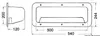 ABS-Seitenablage weiß 540 x 244 x 120 mm , 1 Stück Produktbild-Vorschau 5
