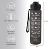 Trinkflasche 1 Liter Sport-Wasserflasche mit Strohhalm und Produktbild-Vorschau 3