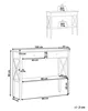 BELIANI Konsolentisch Schwarz 35 x 100 cm 2 Schubladen MDF Produktbild-Vorschau 3