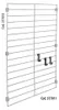 Wandgitter Set 3er Schwarz Mural Line mit Haken - Produktbild-Vorschau 4