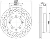 2 Bremsscheiben innenbelüftet Ø 103 mm 24 mm HELLA für u.a. Produktbild-Vorschau 8