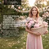 Panier cadeau vide avec poignées blanc Panier en osier Voir les images du produit 3