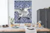 MuchoWow® Poster Schwan - Kunst - Delfter Blau - Malerei - Produktbild-Vorschau 3