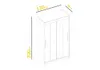 Easy4You D1 120 cm Trüffel Schiebetüren Kleiderschrank Produktbild-Vorschau 7
