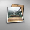 Gerahmtes Poster - Schwarzer Rahmen - Berge See Boot - Produktbild-Vorschau 3