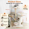 Árbol para gatos WISFOR, 136 cm de altura, estructura Vista previa de la imagen del producto 2