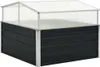 Gewächshaus Anthrazit 100x100x77 cm Verzinkter Stahl Produktbild-Vorschau 1