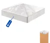 Pfostenkappe Pyramide Stahl feuerverzinkt 91 x 91 mm Produktbild-Vorschau 1