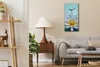 Dekor Leinwand Uhr Wandbilder Geräuschlos 30x60 Blume Lotus Produktbild-Vorschau 3