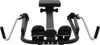 A front view of a rowing machine attachment with footrests and handles. Voir les images du produit