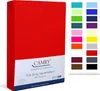 Carmy Spannbettlaken Jersey 140x200 - 160x200 cm Rot 100% Produktbild-Vorschau 1