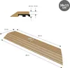 ML-Design WPC Abschlussleiste Teak für Terrassenfliesen Produktbild-Vorschau 7