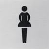 Klebeschild WC Damen" 80x80 mm" Produktbild-Vorschau 1