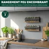 eluno Lot de 2 étagères à épices avec fond en bambou, Voir les images du produit 2