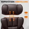HOFFREE Ergonomická kožená kancelářská židle, vysoká otočná Náhled obrázku produktu 5