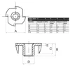 SOTECH Einschlagmutter M5 x 8 x 15 mm mit 4 Produktbild-Vorschau 3