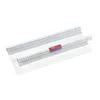 Two rolls of transparent, self-adhesive book protection film with a grid pattern are shown on a white background. Podgląd zdjęcia produktu
