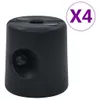 vidaXL Pavillon-Gewichte 4 Stk. PE Schwarz Produktbild-Vorschau 6