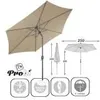 LEX Sonnenschirm mit Knick Ø 2,5 m x H 225 cm MC2200BE Produktbild-Vorschau 5