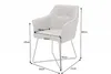Exklusiver Design Stuhl LOFT Microfaser vintage taupe mit Produktbild-Vorschau 14