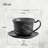 Wilmax Kaffeetassen Set mit Untertassen 180 ml 2er Schwarz Produktbild-Vorschau 3