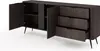 YOURHOUSE24 Kommode Veris D Dunin Eiche/Schwarz 195,2x81x38 Produktbild-Vorschau 4