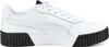 A side view of a white Puma sneaker with a black sole. Produktbild-Vorschau