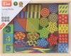 Drevené vzdelávacie bloky pre deti na navliekanie Viga Toys Náhľad obrázku produktu 1