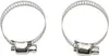 Two metal hose clamps on a white background. Produktbild-Vorschau