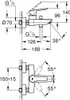 Grohe Quickfix Badewannenarmatur Start schwarz matt Produktbild-Vorschau 8