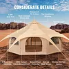 Tenda in tela, 4 stagioni, 5 m/16,4 piedi, tenda a campana, Anteprima dell’immagine prodotto 7