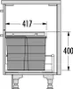 HAILO afvalbakken 3301661 ALLEGRO 350 28/13/13/D, Productafbeelding-voorbeeld 15
