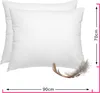 WOMETO 2 kusy / sada 2 péřových polštářů 100% peří 70x90 cm Náhled obrázku produktu 2