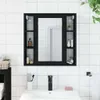 CLORIS Bad-Spiegelschrank Schwarz 60x16x60 cm Holzwerkstoff Produktbild-Vorschau 3