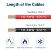 MMOBIEL Câble électrique de batterie, AWG 10, 6 mm², rouge Voir les images du produit 2