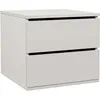 A white two-drawer cabinet against a white background. Produktbild-Vorschau
