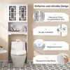 COSTWAY Wolnostojąca szafka pod WC, półka łazienkowa, Podgląd zdjęcia produktu 8