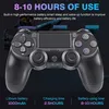A black wireless controller for a gaming console is shown against a dark, abstract background with text overlays highlighting its features. Náhled obrázku produktu