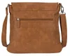 The back view of a brown crossbody bag. Produktbild-Vorschau