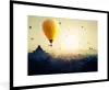 MuchoWow® Gerahmtes Poster Heißluftballon - Nebel - Myanmar Produktbild-Vorschau 1
