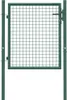 vidaXL Ocelová plotová brána 100x75 cm Zelená Náhled obrázku produktu 3