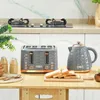 HOMCOM Wasserkocher Toaster Set mit 1,7L Wasserkocher, 4 Produktbild-Vorschau 2