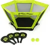A set of pickleball paddles, balls, and a net. Produktbild-Vorschau