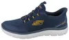 SKECHERS Slip-ins Herren Schlupfsneaker blau gelb Textil Produktbild-Vorschau 17