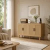 Commode ProximaX, buffet à 4 portes, aspect chêne, 140 x 40 Voir les images du produit 1