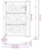 vidaXL Záhradná brána čierna 100x150 cm oceľový plameňový Náhľad obrázku produktu 8