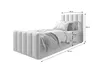 Boxspringbett 100x200 cm mit Bettkasten & Topper – Produktbild-Vorschau 3